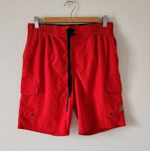 ZeroXposur Men’s Medium Red Beach Pool Swim Shorts